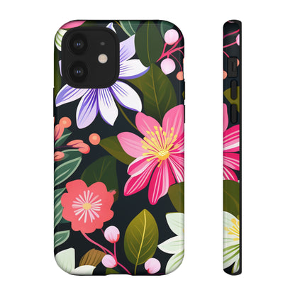 Pink Flower Pattern Tough Case