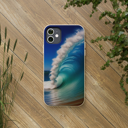 Deep Blue Wave Biodegradable Case