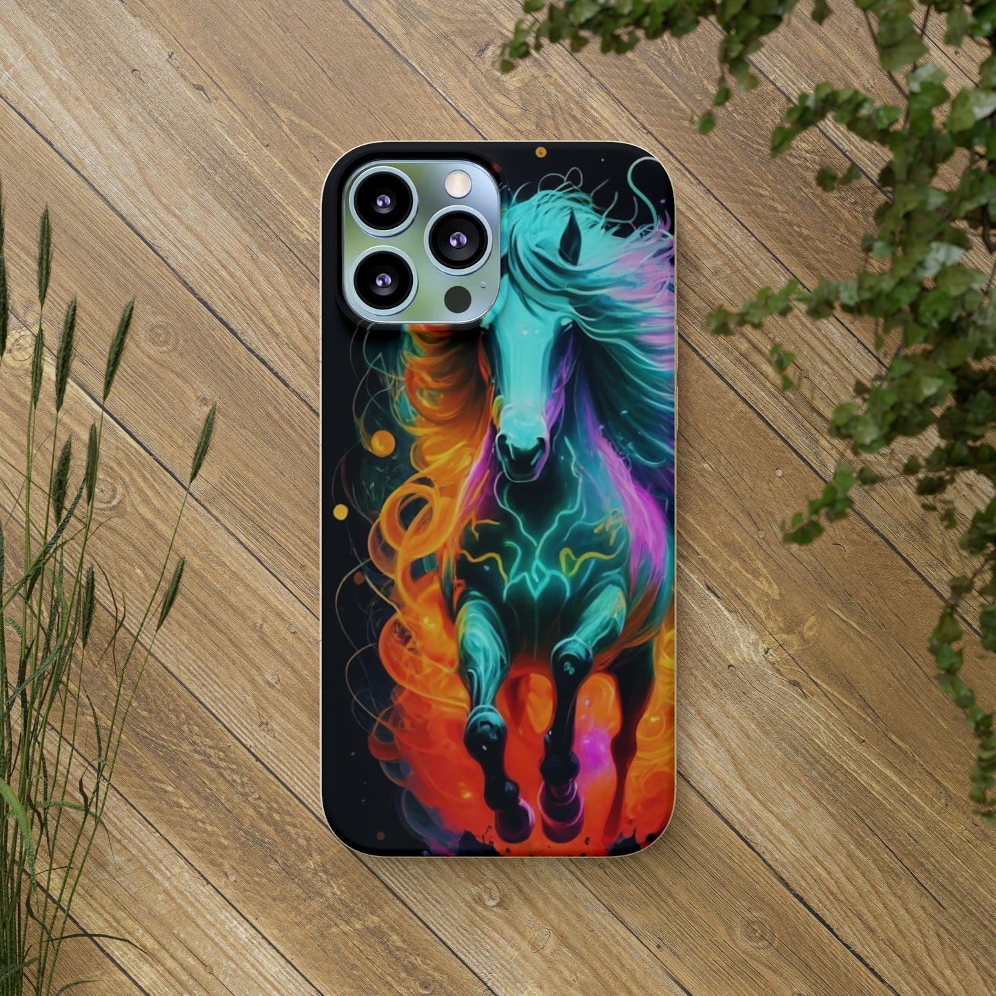 Psychedelic Horse Biodegradable Case