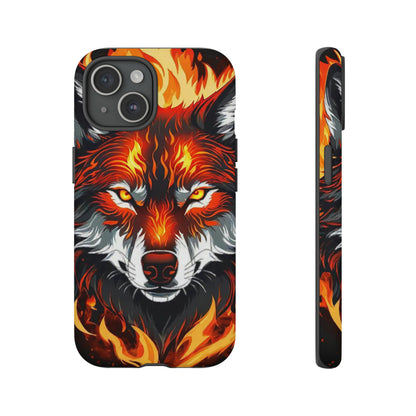 Fiery Wolf Tough Case