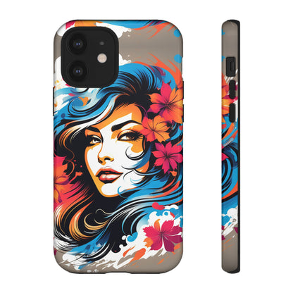 Lady Flower Mural Tough Case