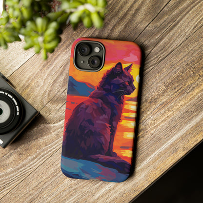 Sunset Cat Tough Case