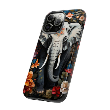 Elephant Face Flower Art  Tough Case