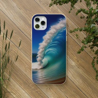 Deep Blue Wave Biodegradable Case