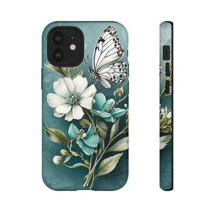 Flower and Butterfly Tough Case