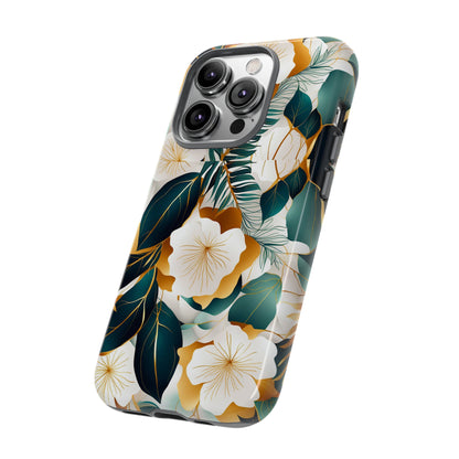 White Flowers Tough Case