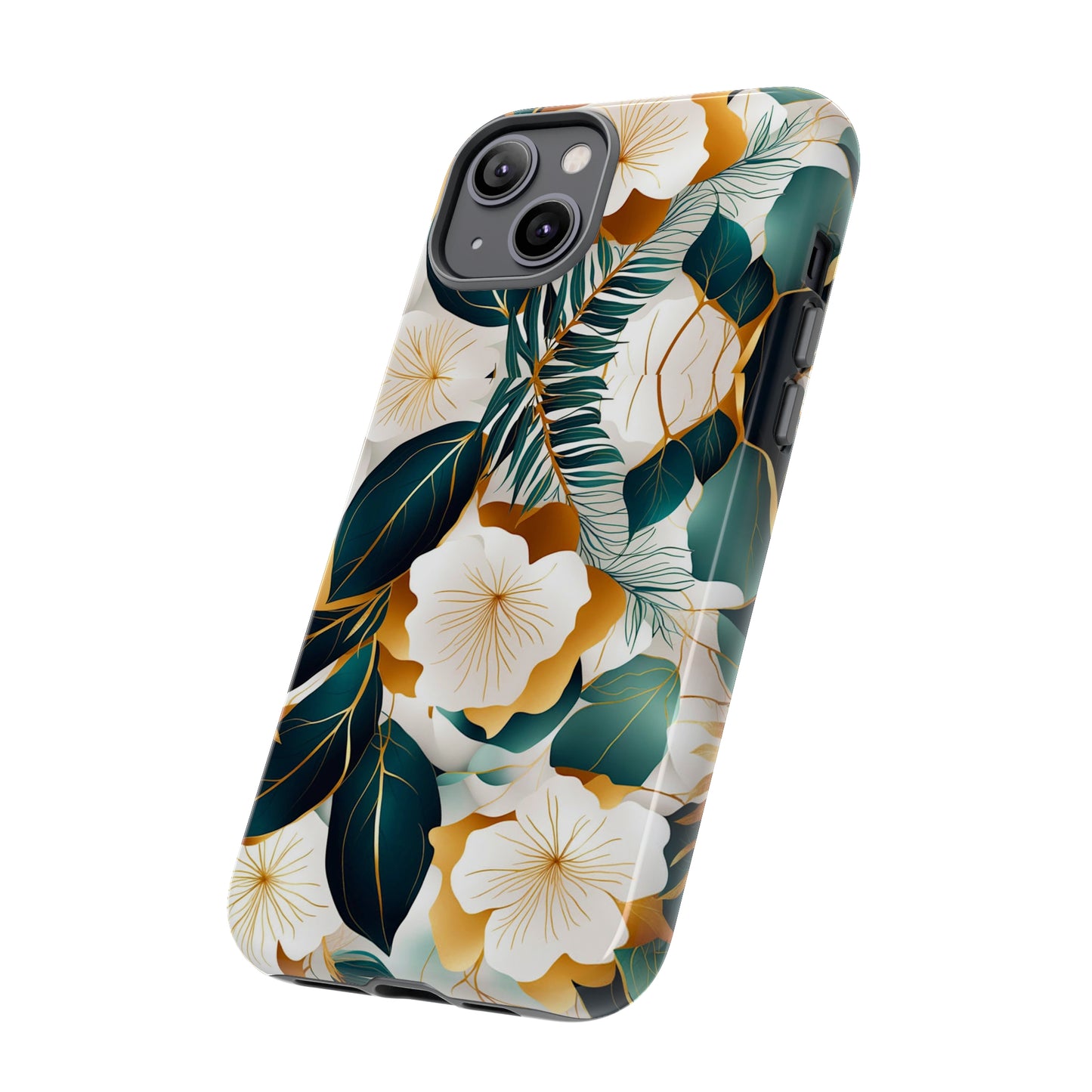 White Flowers Tough Case