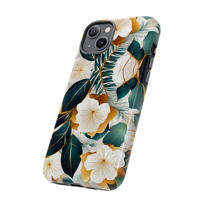 White Flowers Tough Case