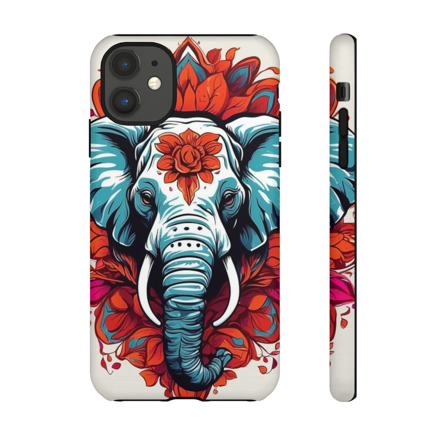 Floral Elephant Tough Case