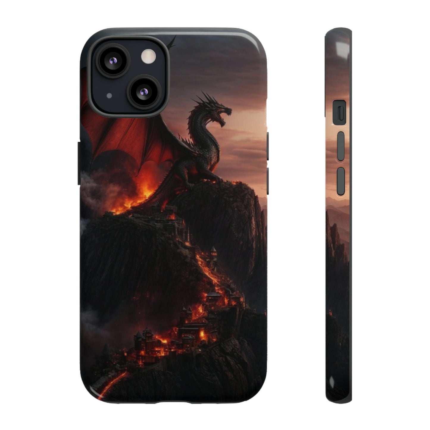 Dragon on mountain Tough Case