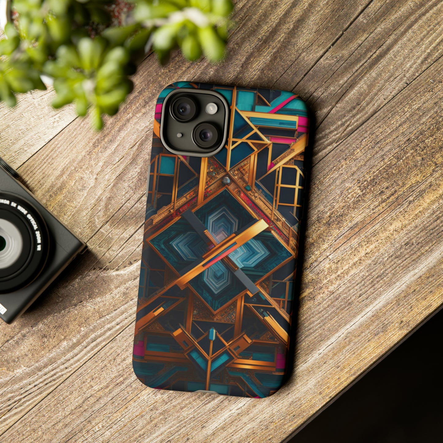 Abstract Tesseract Tough Case