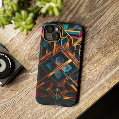 Abstract Tesseract Tough Case