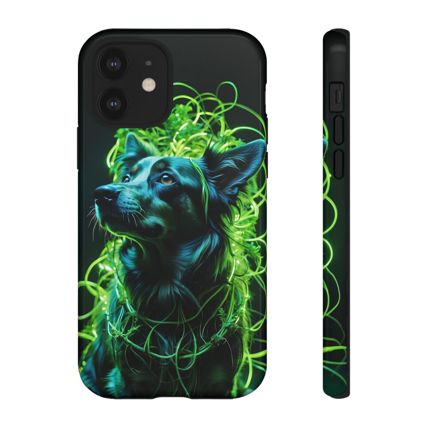 Green Neon Dog Tough Case