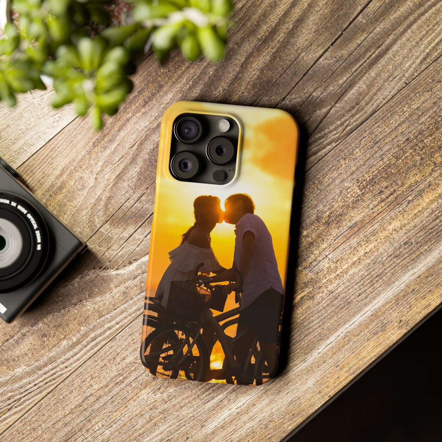 Sunset Kiss Slim Phone Case