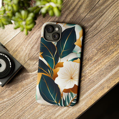 White Flowers Art Tough Case