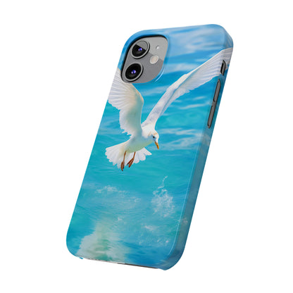 White Gull Slim Phone Cases - Colorwink