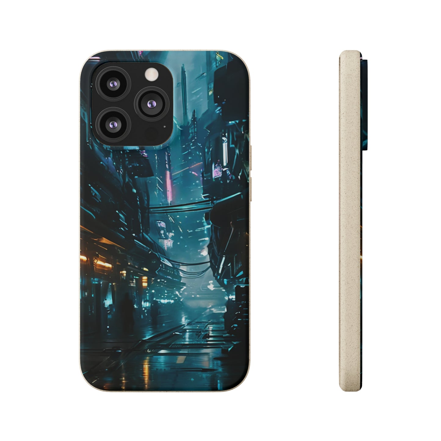 Dystopian Cityscape Biodegradable Case