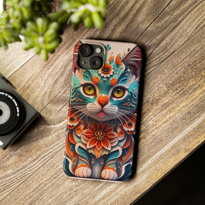 Cute Cat Slim Phone Case - Colorwink