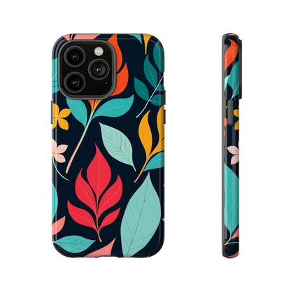 Red Leaf Design Pattern Tough Case