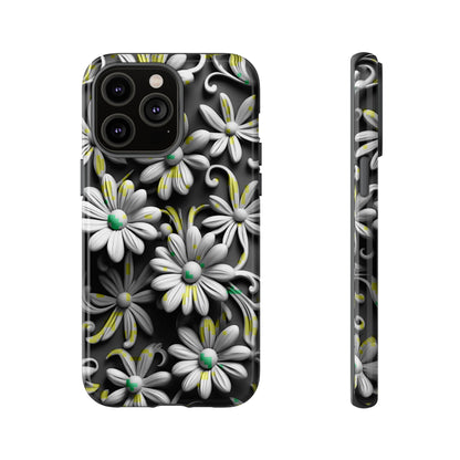 White Flowers Tough Case