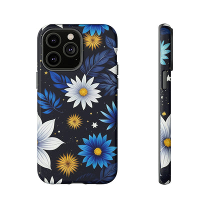 Blue Leaf Pattern Tough Case