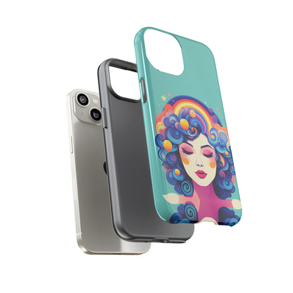 Blue Calm Lady Tough Case