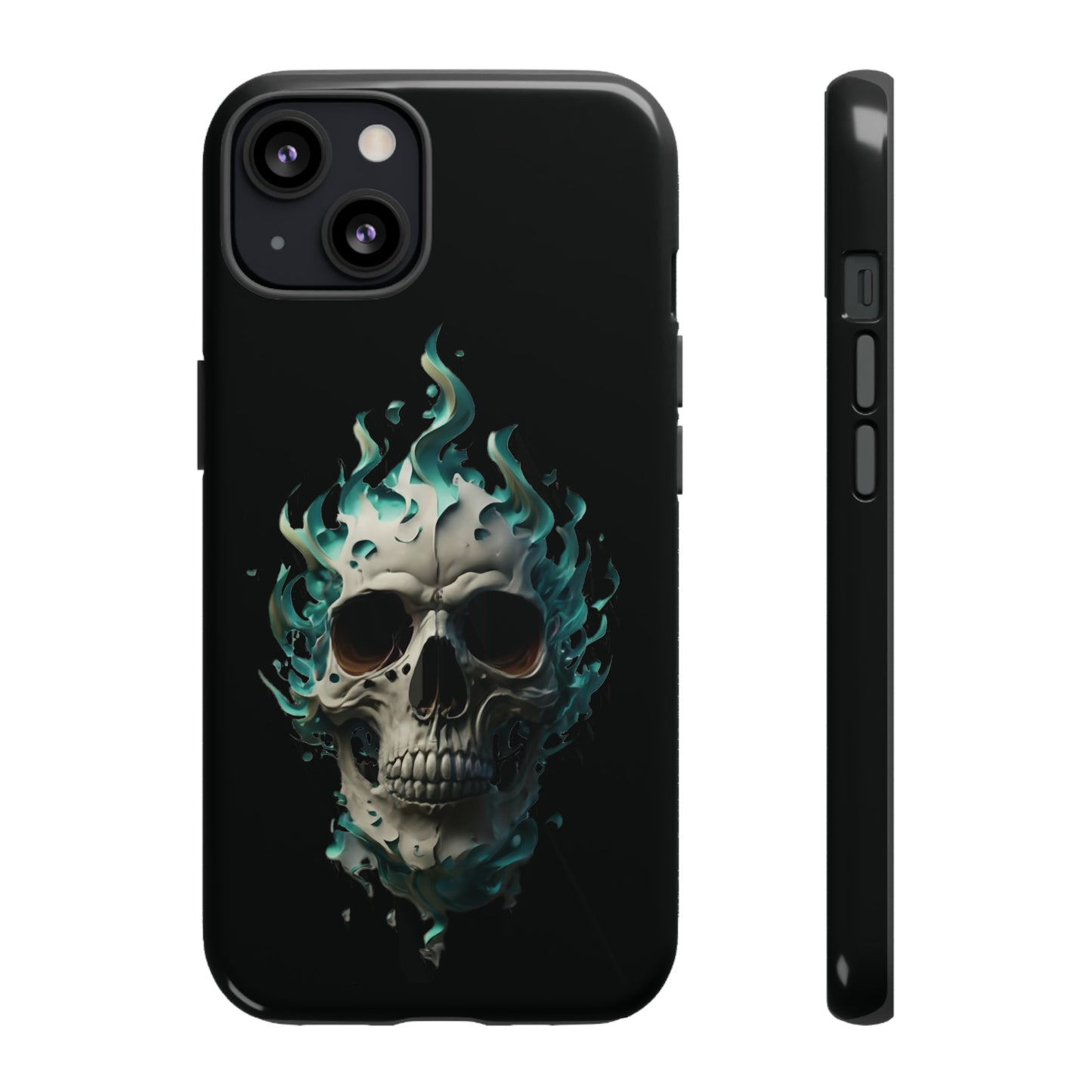 Flaming Skull Tough Case