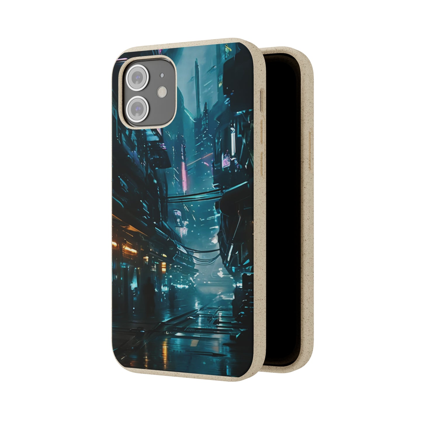 Dystopian Cityscape Biodegradable Case