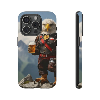 Eagle holding by a beer Tough Case