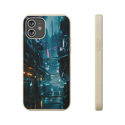 Dystopian Cityscape Biodegradable Case