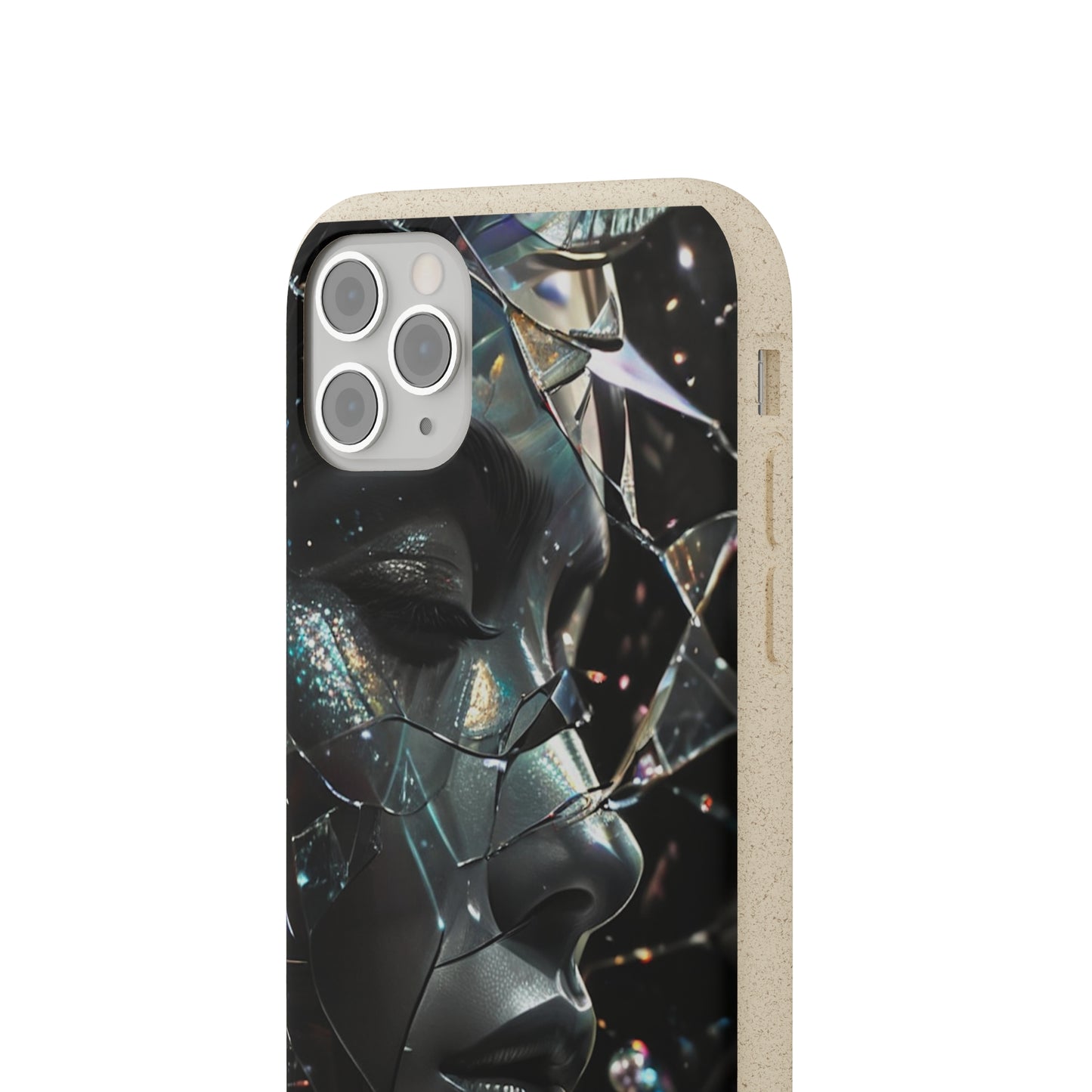 Fractured Glass art Biodegradable Case