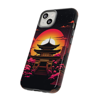 Sunset behind Pagoda Tough Case