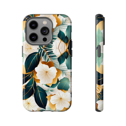 White Flowers Tough Case