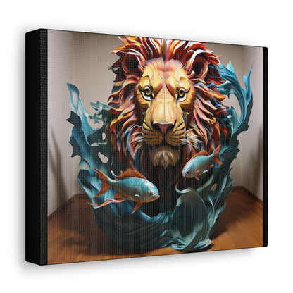 Aquatic Lion Canvas