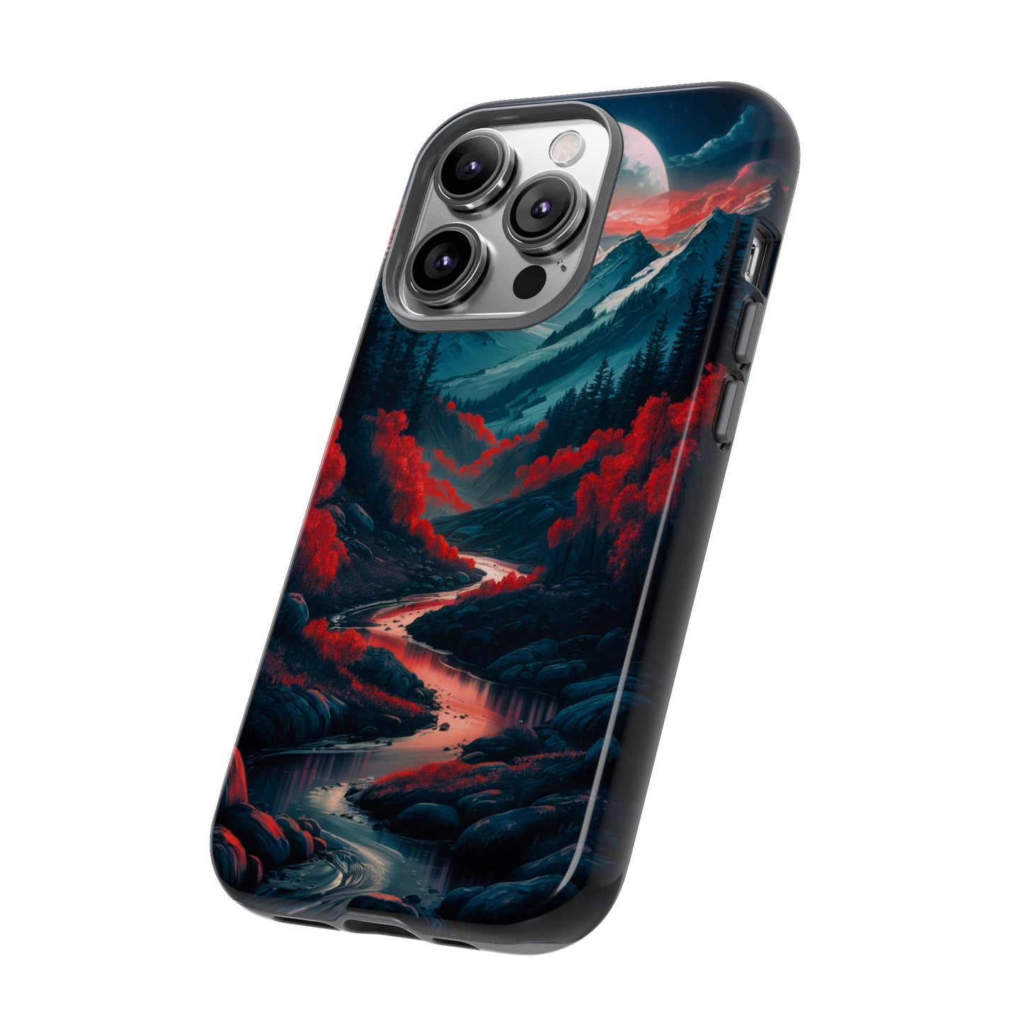 Crimson Red Night Tough Case