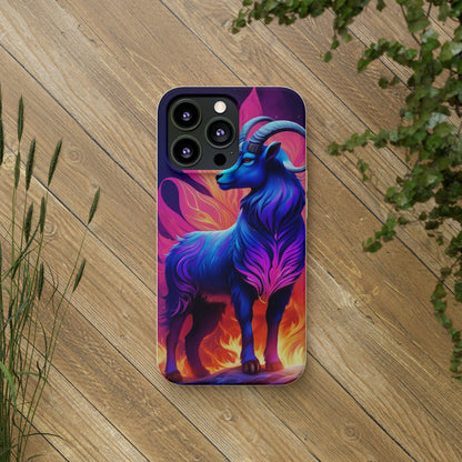 Pink Peculiar Goat Biodegradable Case