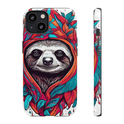 Sloth floral rose print Tough Case