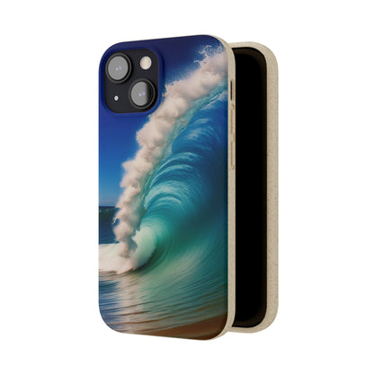 Deep Blue Wave Biodegradable Case