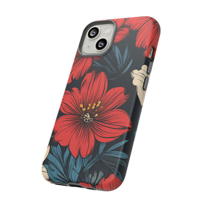 Red Dandelion  Art Design Pattern Tough Case