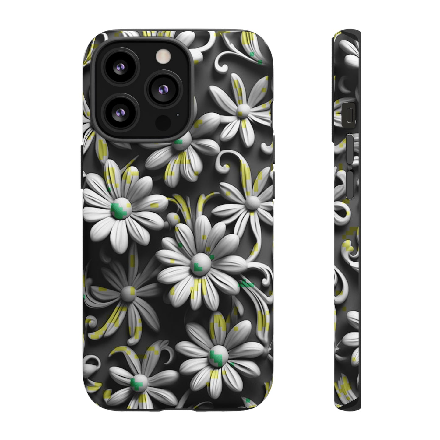 White Flowers Tough Case