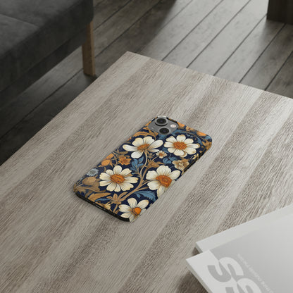 White Floral Slim Case - Colorwink