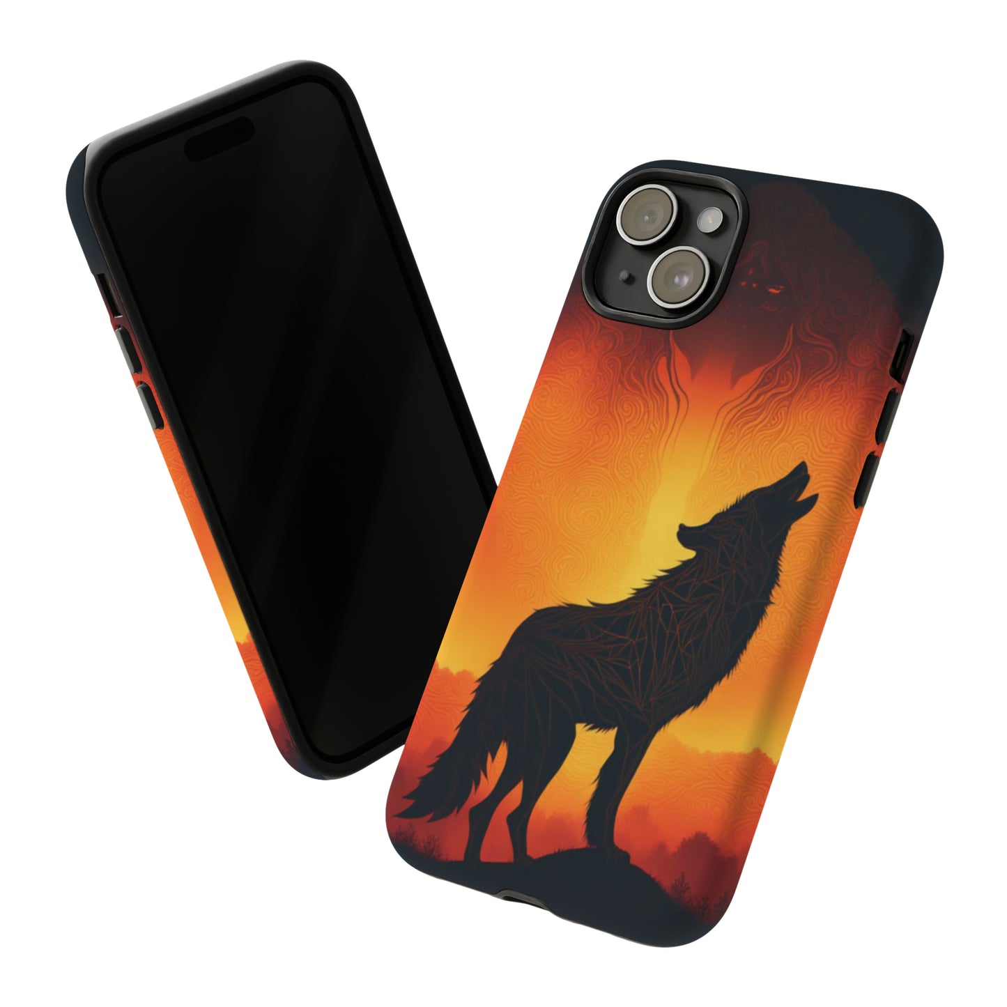 Wolf silhouette Tough Case