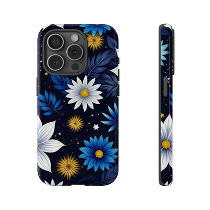 Blue Leaf Pattern Tough Case