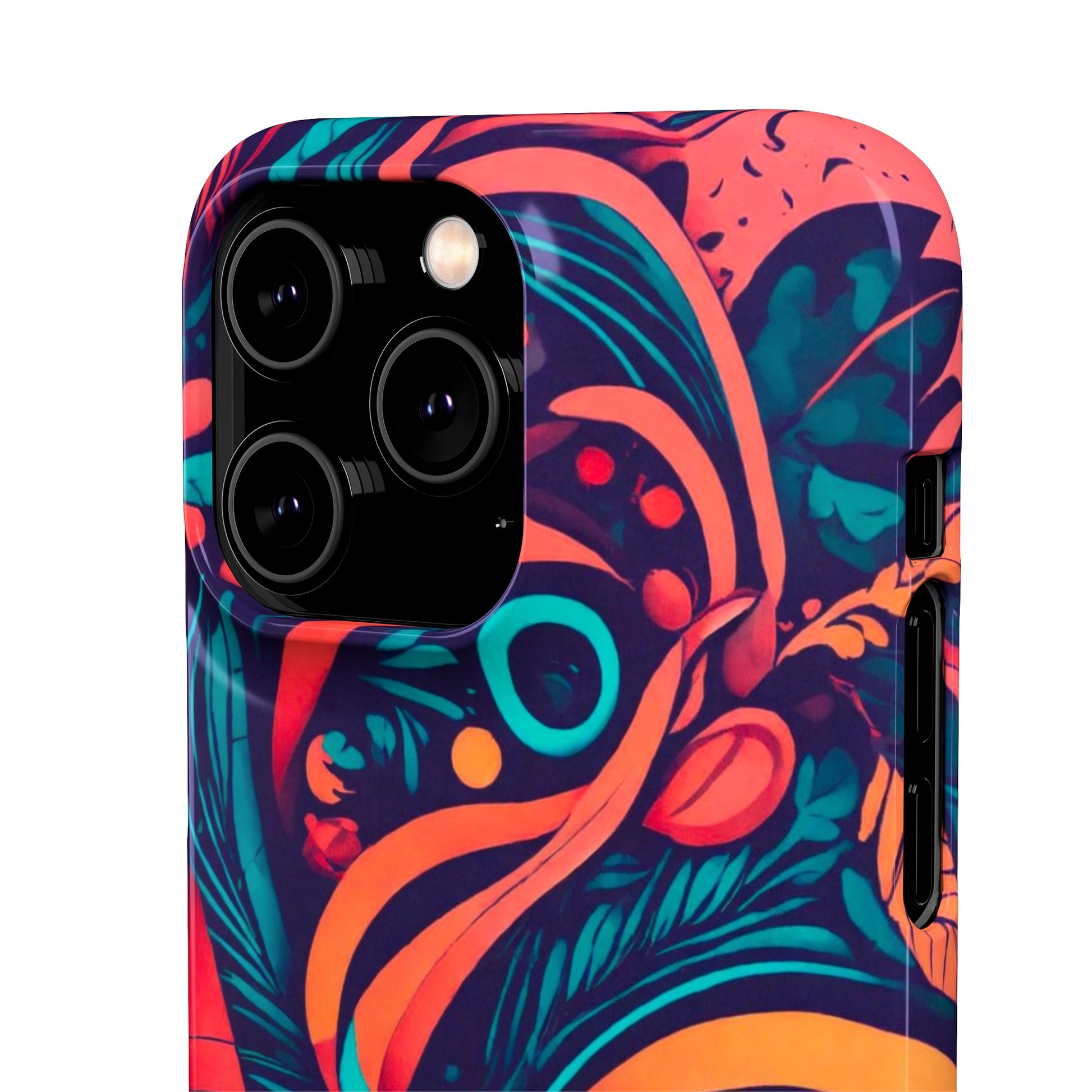 Abstract Flowers Snap Case - Colorwink