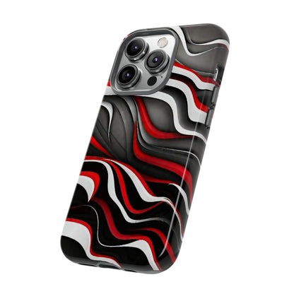 Red & White Satin Tough Case - Colorwink