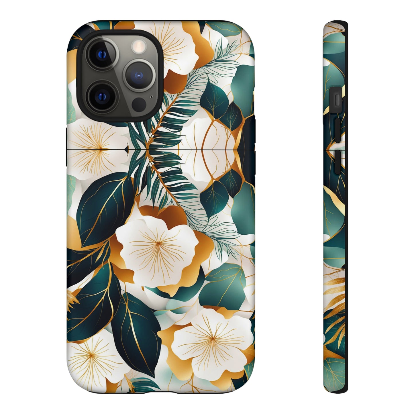 White Flowers Tough Case