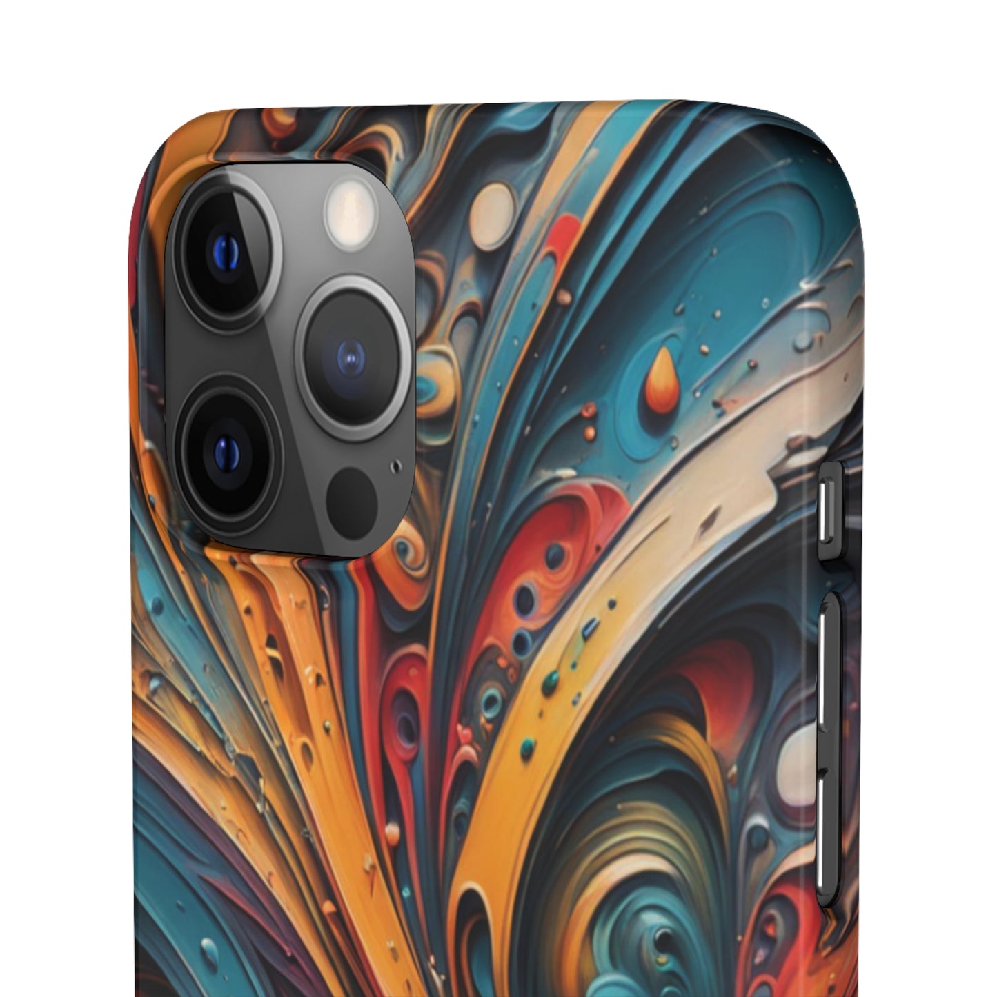 Abstract Colorful Swirls Snap Case - Colorwink