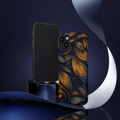 Golden Leaf Pattern Tough Case