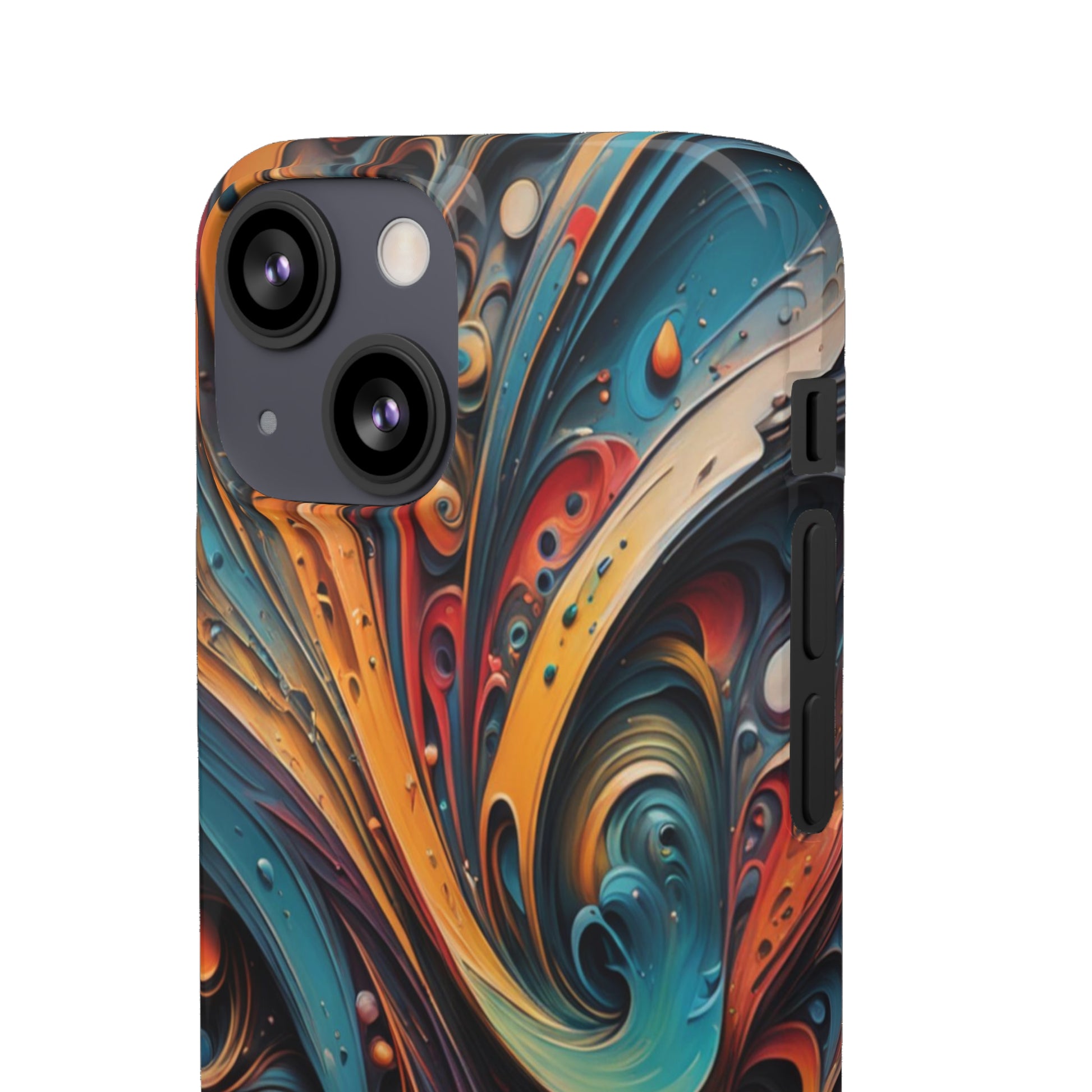 Abstract Colorful Swirls Snap Case - Colorwink