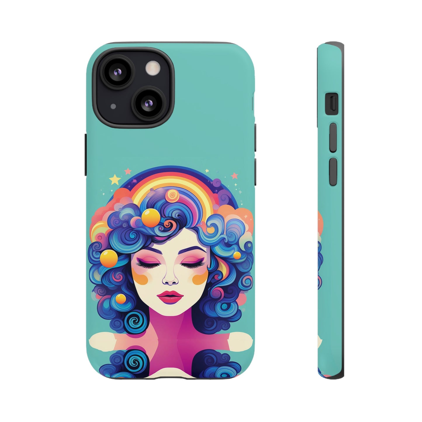 Blue Calm Lady Tough Case